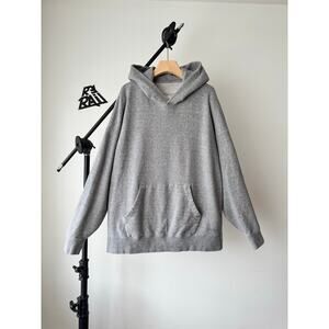 Visvim Jumbo Hoodie Grey Cotton Fleece Made In Japan